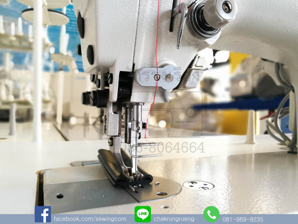 หลอดไฟ LED และปุ่มเย็บช้า 1 ฝีเข็ม